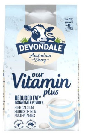 Sữa bột DEVONDALE Vitamin Plus gói 1Kg_Úc